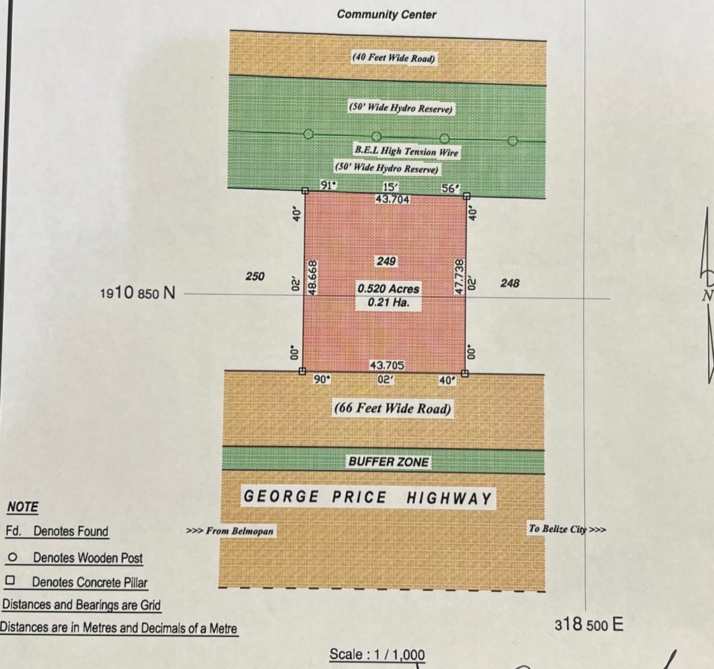 0.520 Acres –Cotton Tree Village, Cayo  District