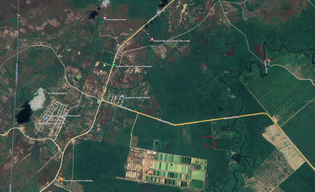 18.21 acres of land situated in the La Democracia  Agricultural Layout, Belize District.