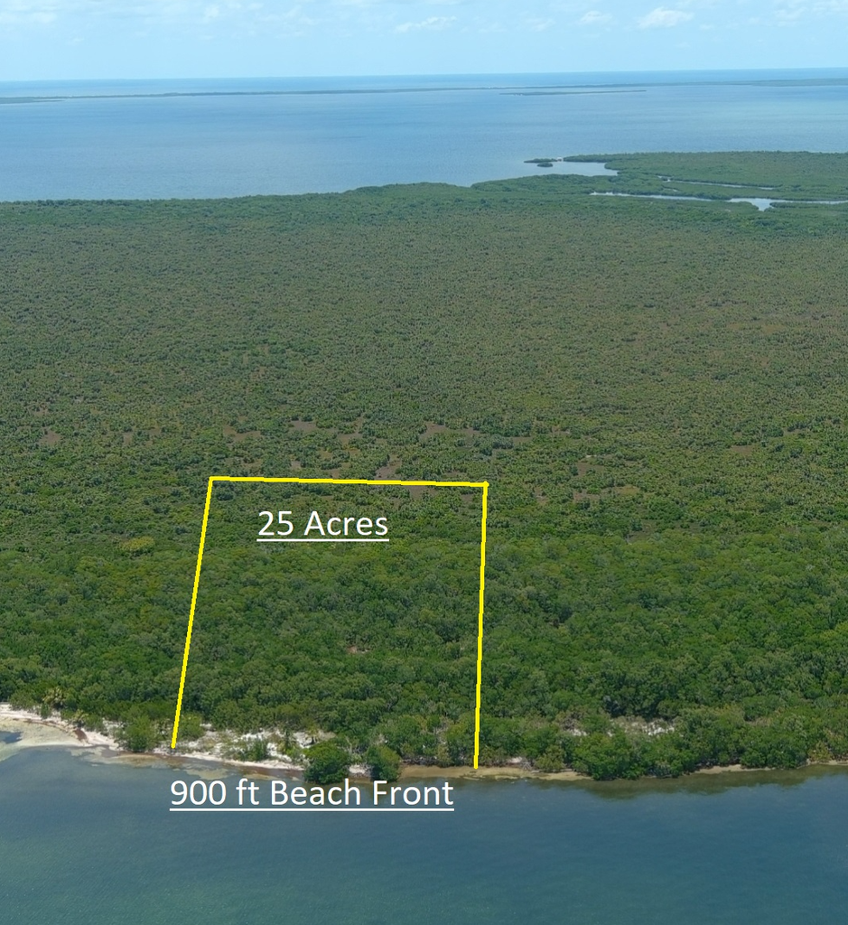 25.41 acres of land north of Creekozeen Creek  Turneffe Islands, Belize District