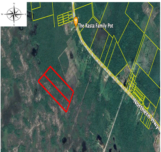 25.84 acres of land situated south of the Phillip Goldson Highway, near mile 26 ½, Biscayne Village, Belize District