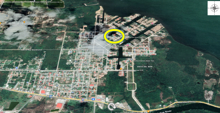 742.96 square meters of land being in the Vista Del Mar Registration Section, Belize District